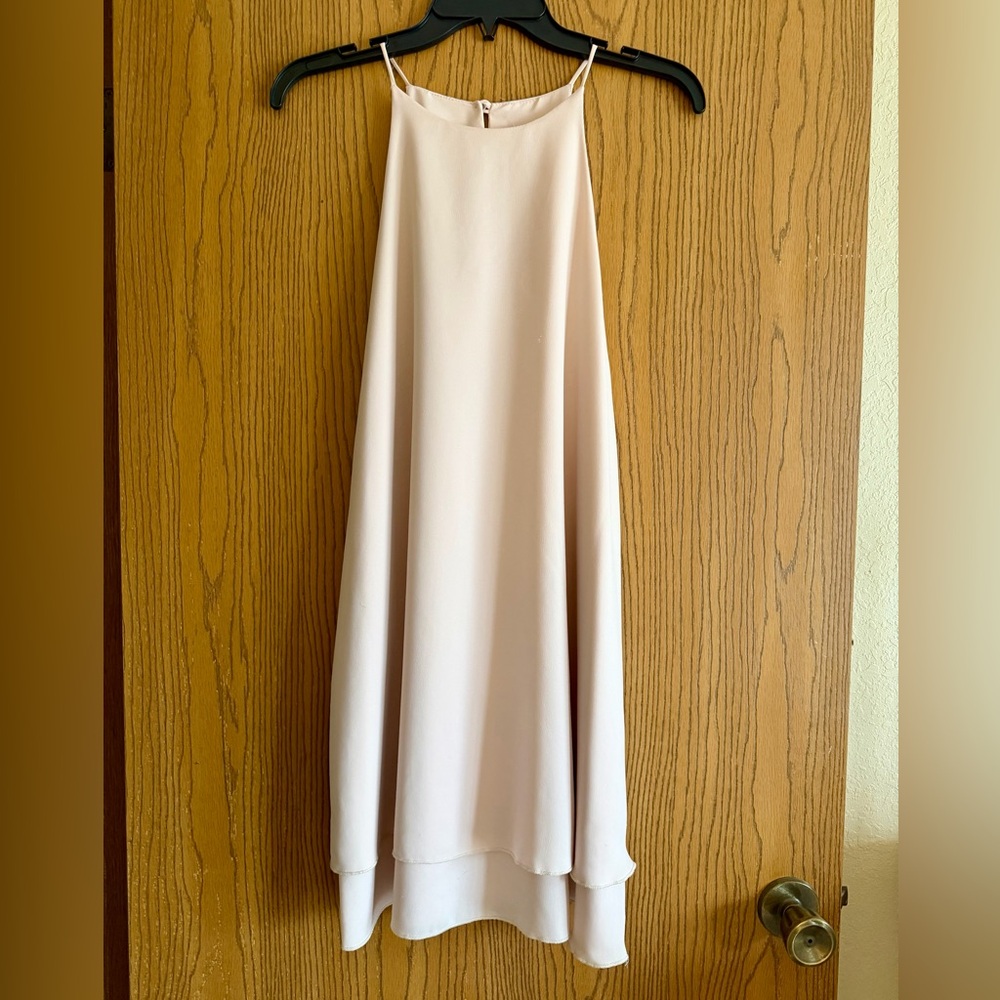 Mod light pink  Sleeveless Mini Dress